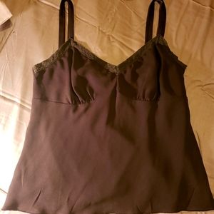 Banana Rebublic cute summer top! Black with lace, size medium.